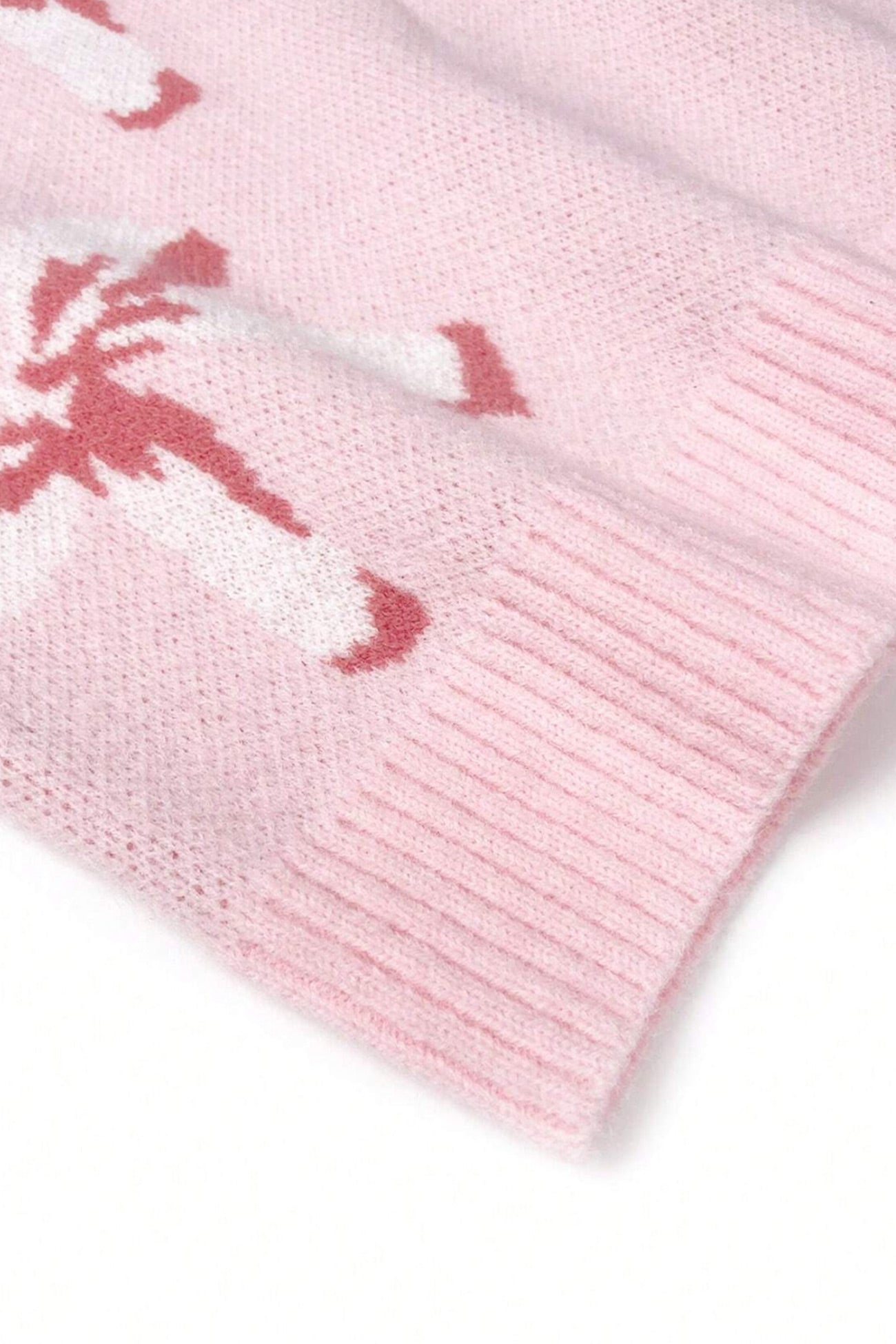 Bow Knot Jacquard Pullover Sweater