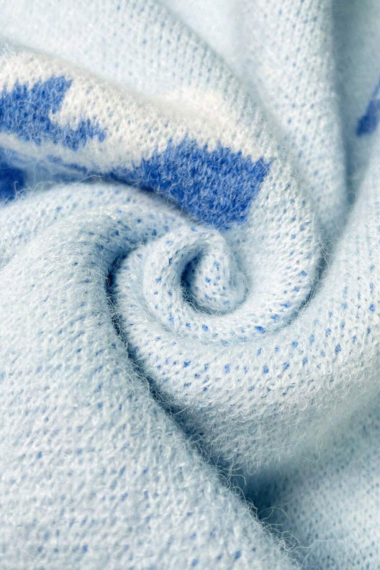 Bow Knot Jacquard Pullover Sweater
