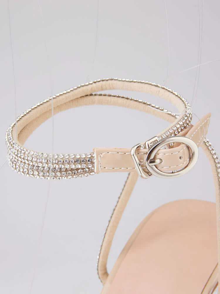 Sparkling Bow High Heel Sandals