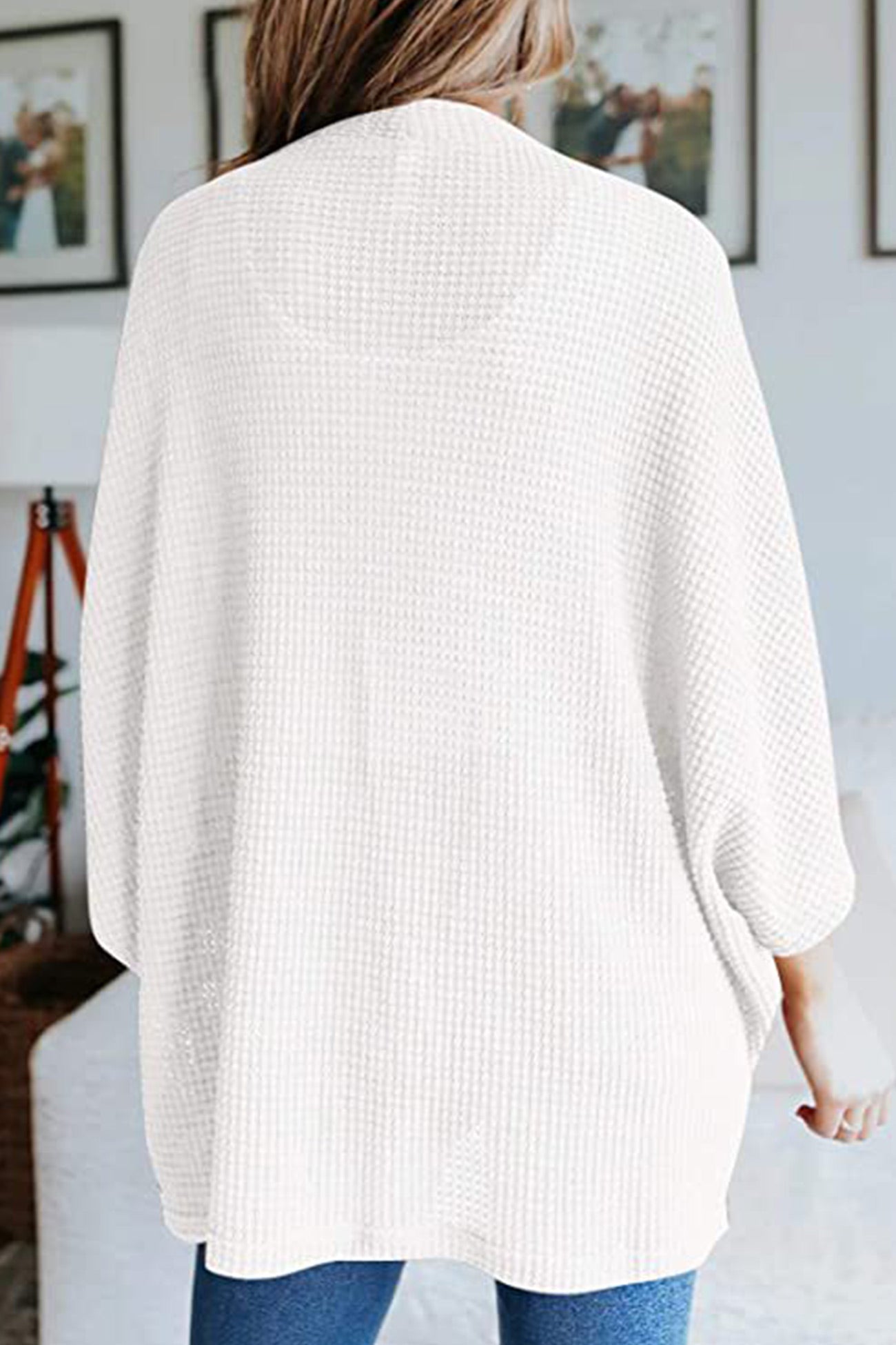 Solid Half Sleeve Wrap Cardigan