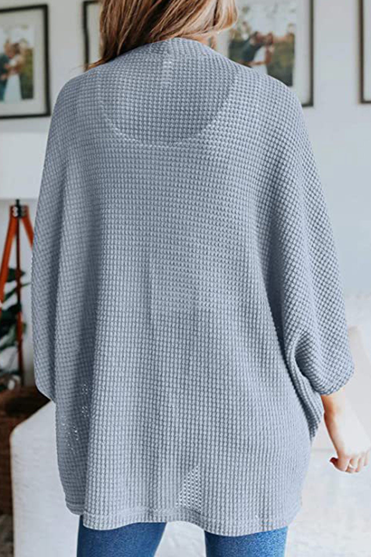Solid Half Sleeve Wrap Cardigan