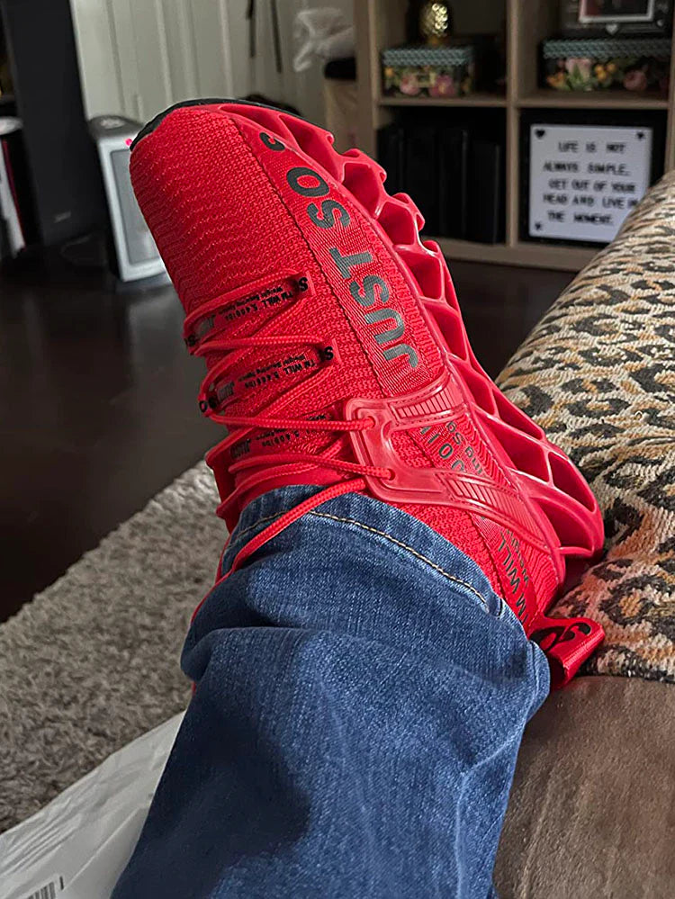 Letter Knit Sneakers