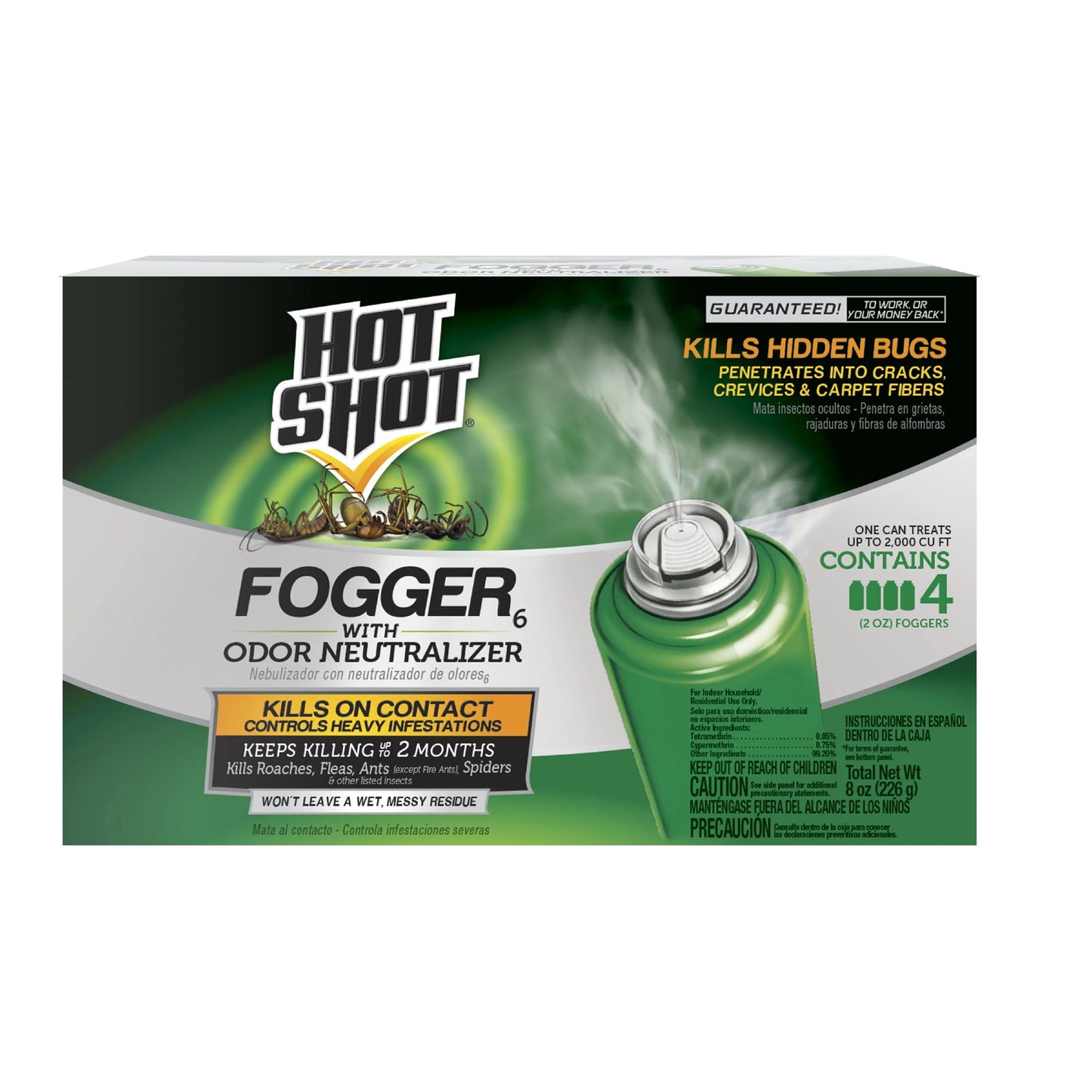 Hot Shot Fogger with Odor Neutralizer (4-Count)
