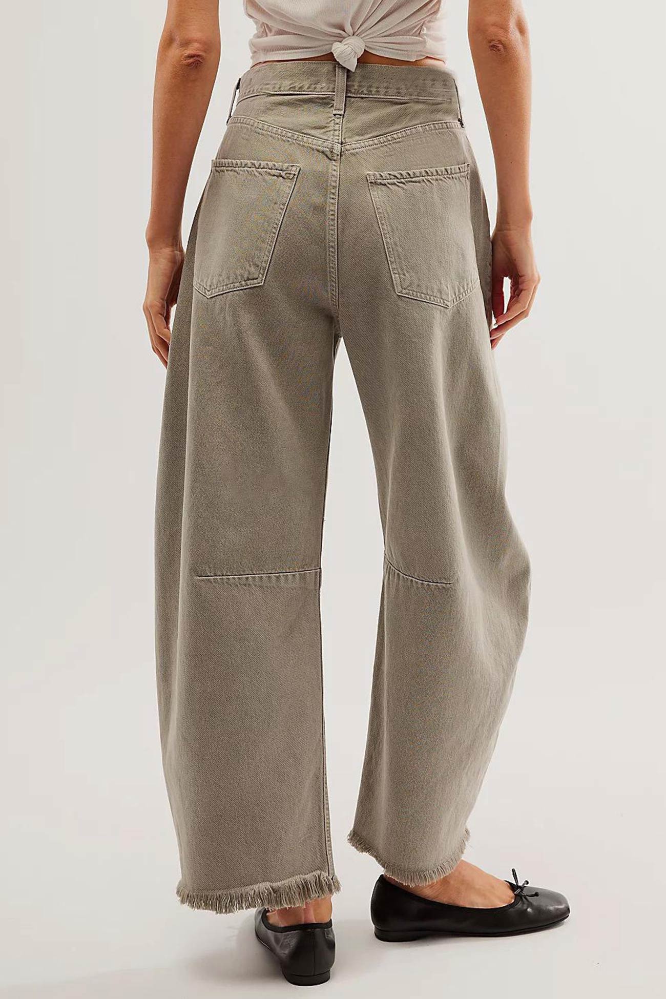 Straight-leg Denim Ninth Pants