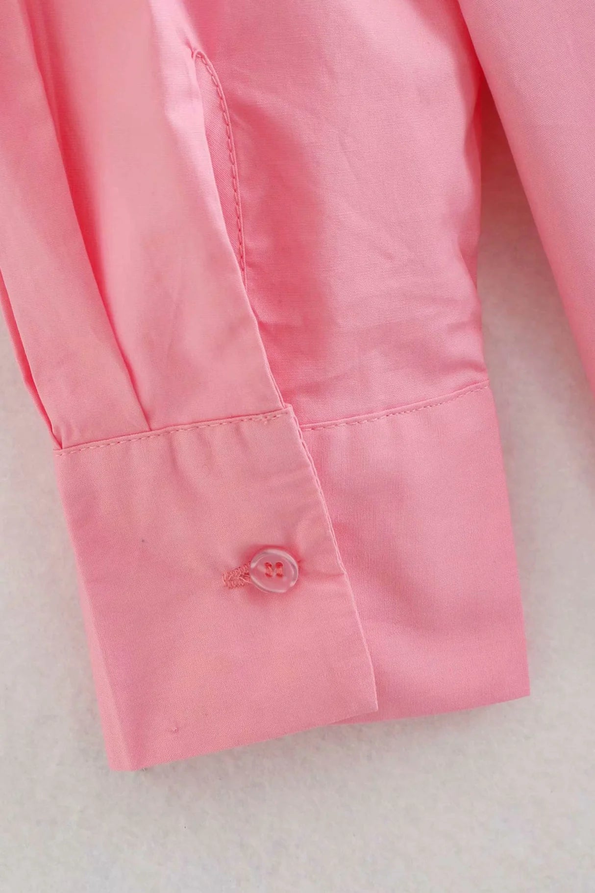 Candy Color Mid-length Cotton Blouse