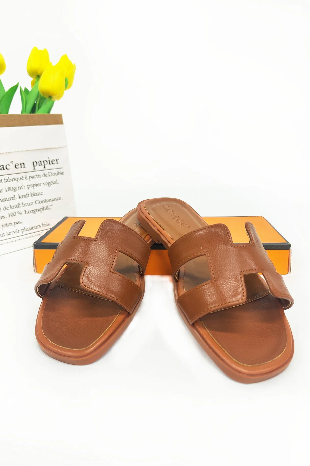 Casual Flat Slide Sandals