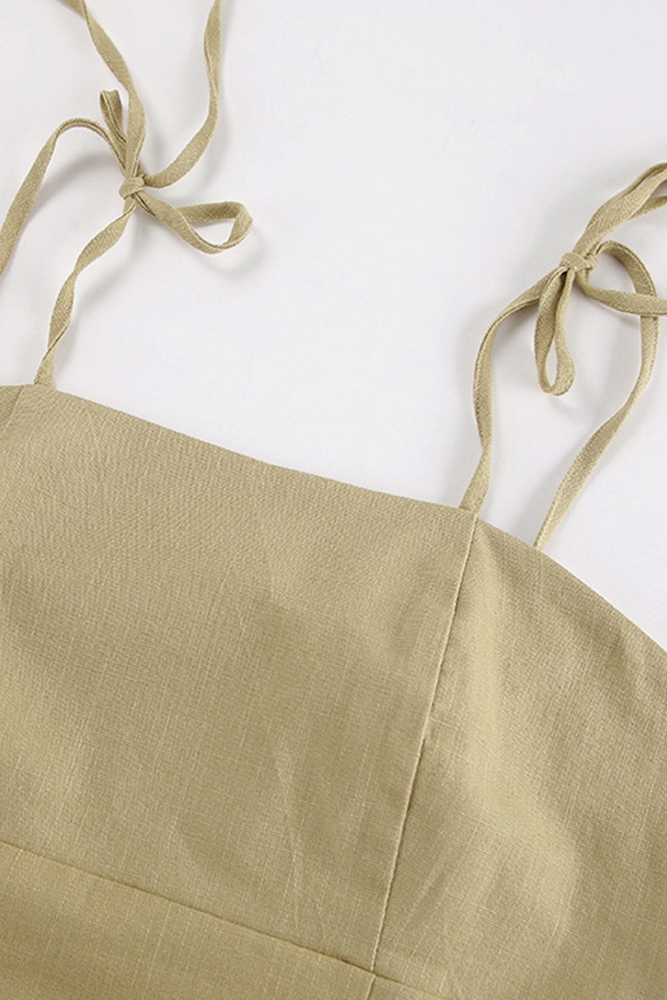 Cotton Tie-straps Cami Tops Pants Suits