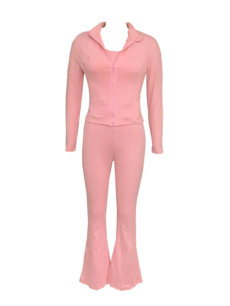 Athleisure Jacket & Jumpsuit Set