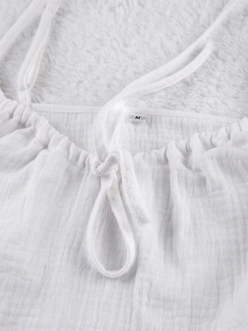Cotton Camisole Top Shorts Set