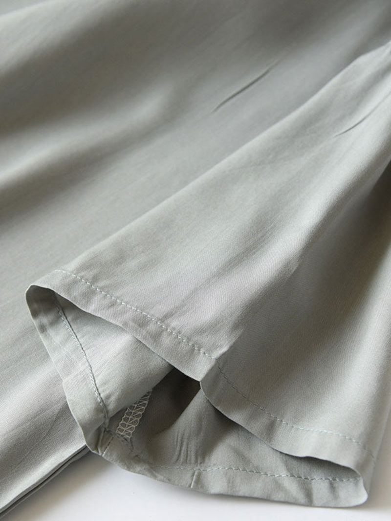 Short Sleeve Shirt Printed Pants Pajama Set