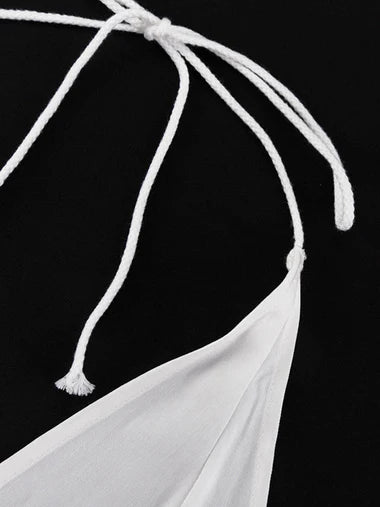 Backless Halter Top & Shorts Set