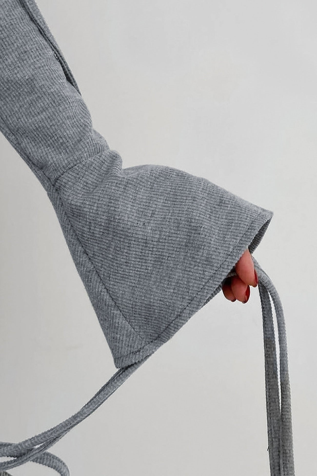 Boat Neck Drawstring Slit Dress