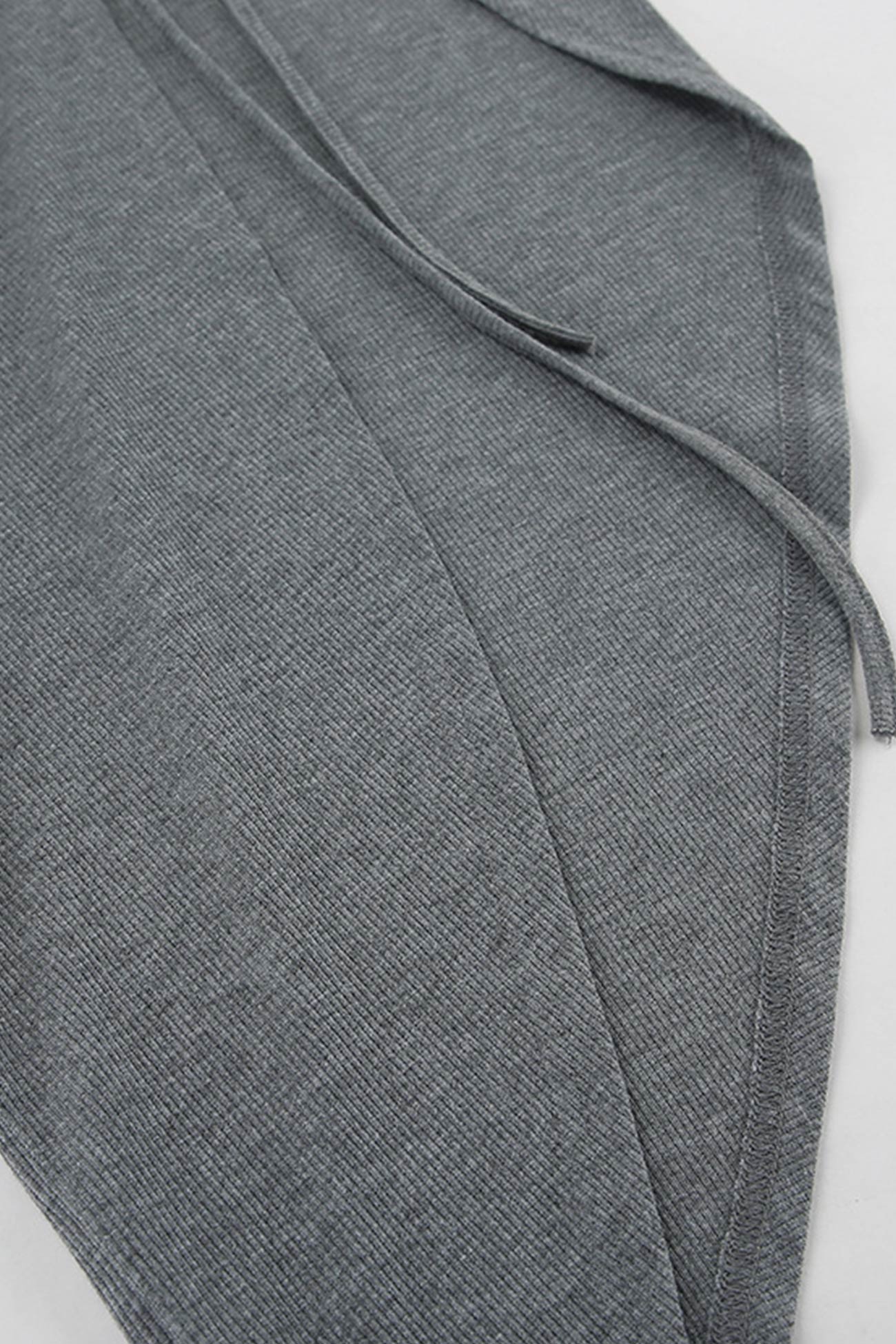 Boat Neck Drawstring Slit Dress