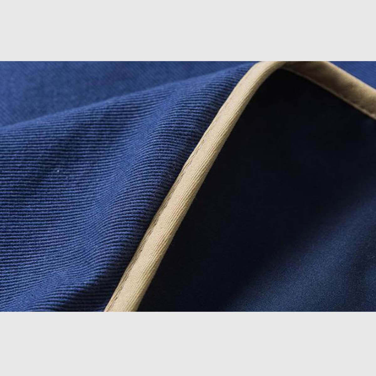 Color-Block Stand-Collar Jacket