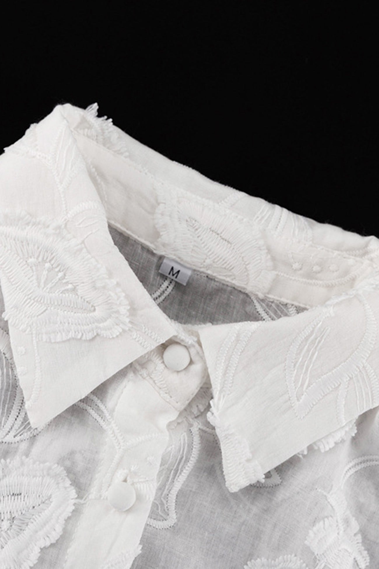 Floral Embroidery Long Sleeve Shirt Suits