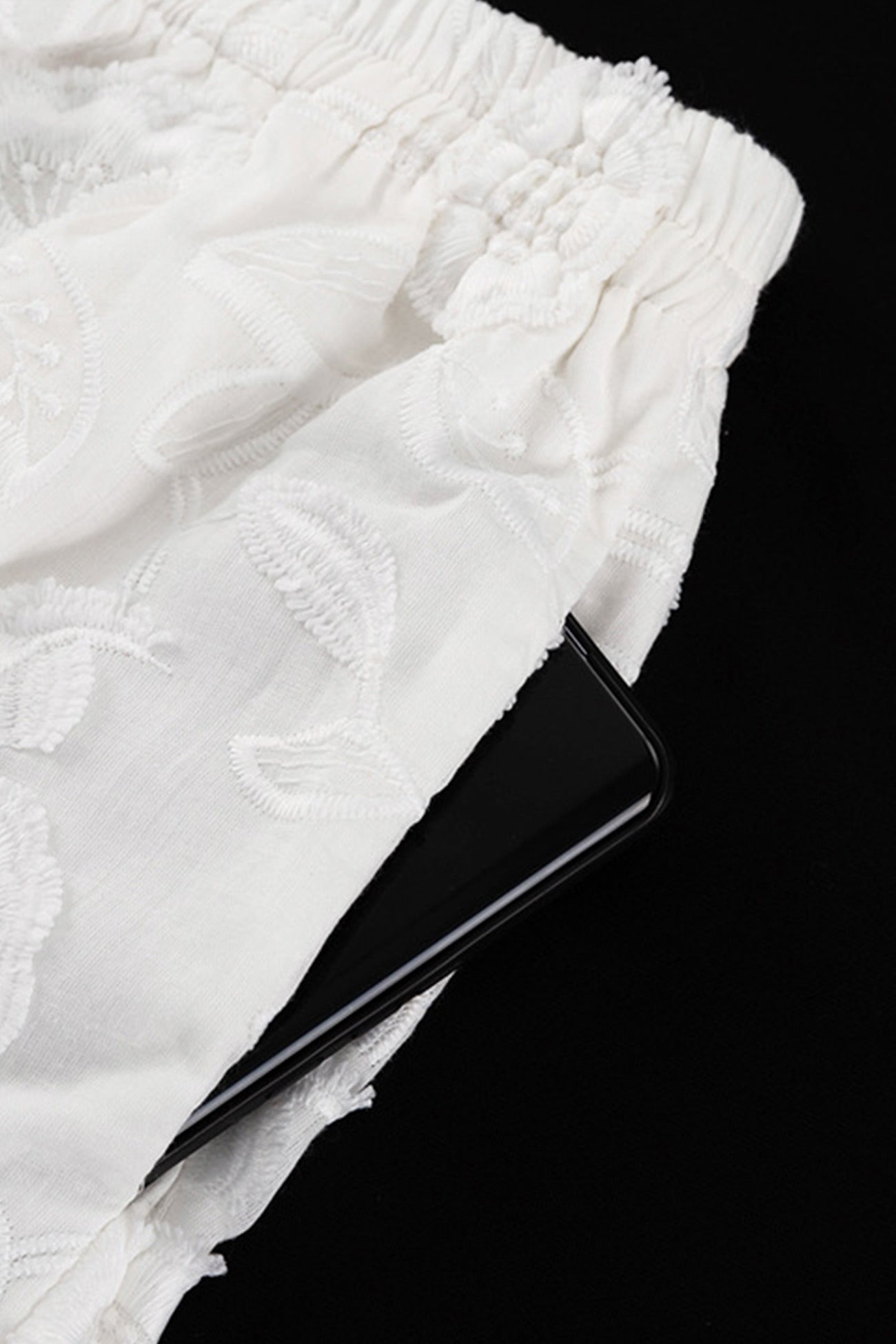Floral Embroidery Long Sleeve Shirt Suits