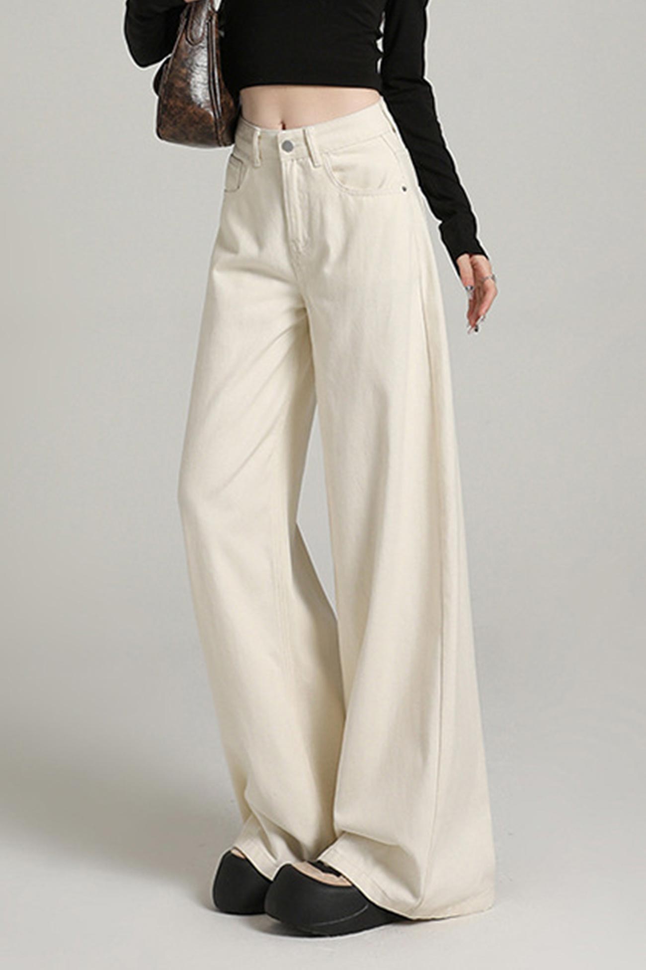Loose High-rise Wide-leg Jeans