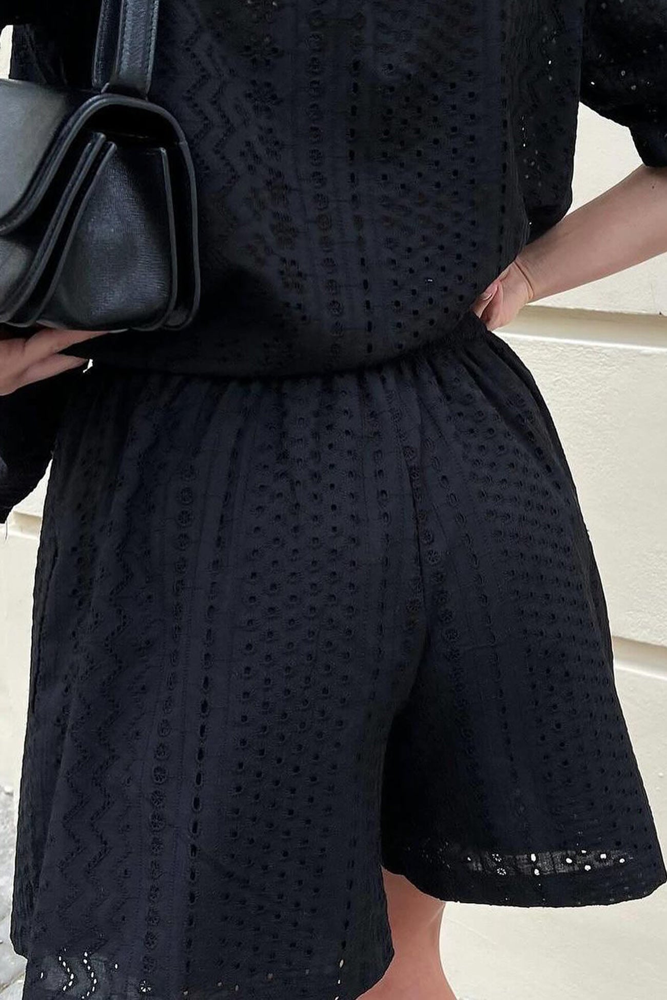 Jacquard Hollow Out Shirt Suits