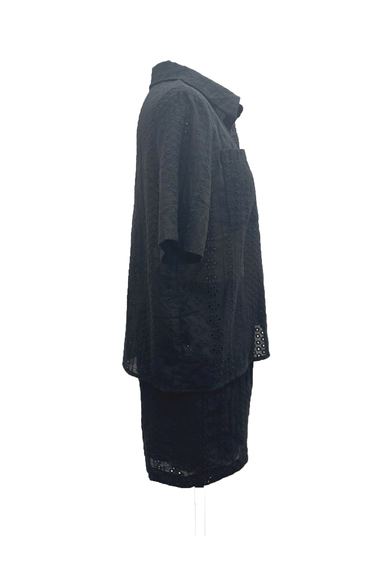 Jacquard Hollow Out Shirt Suits