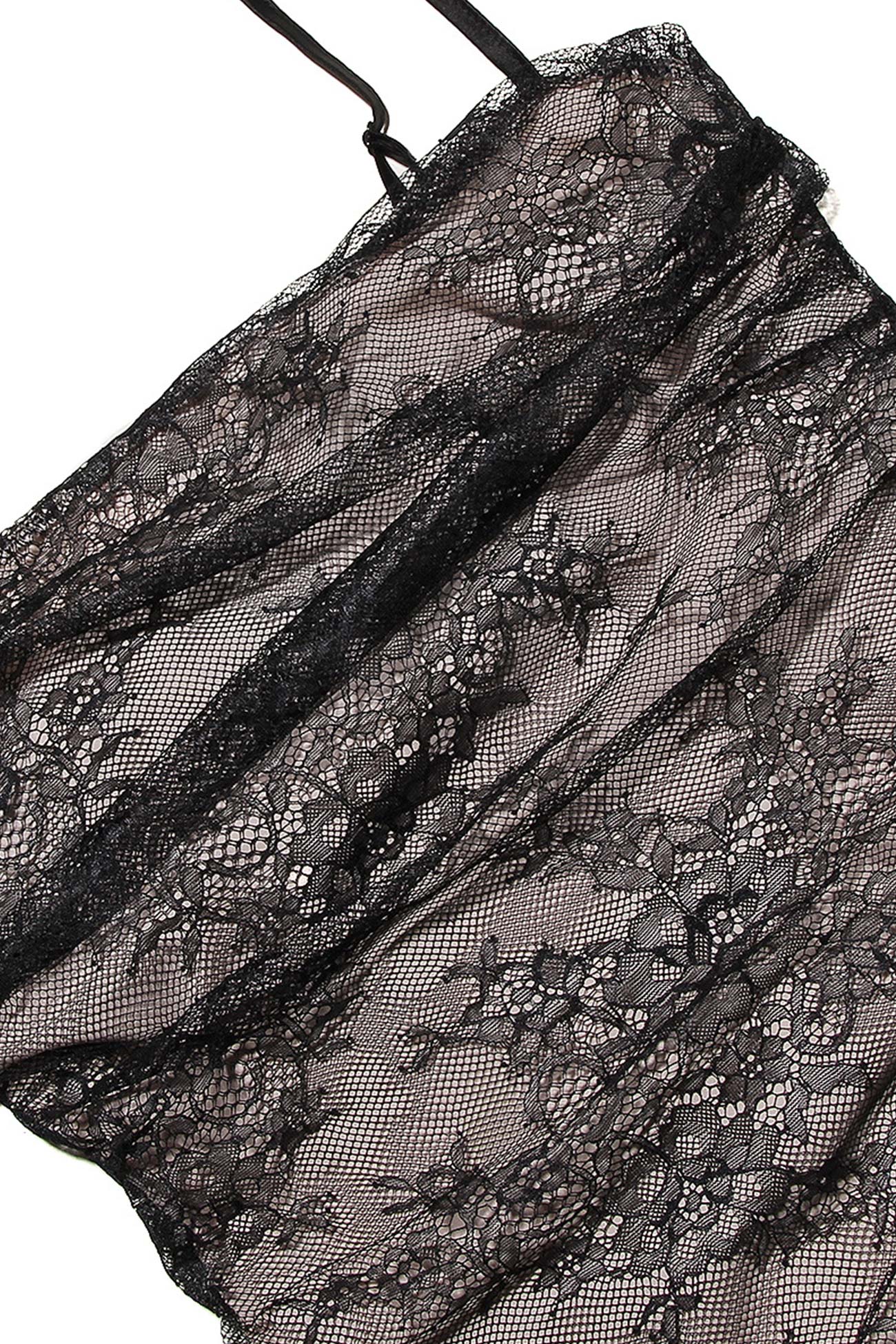 Lace Fishtail Cami Dress With Cover-up