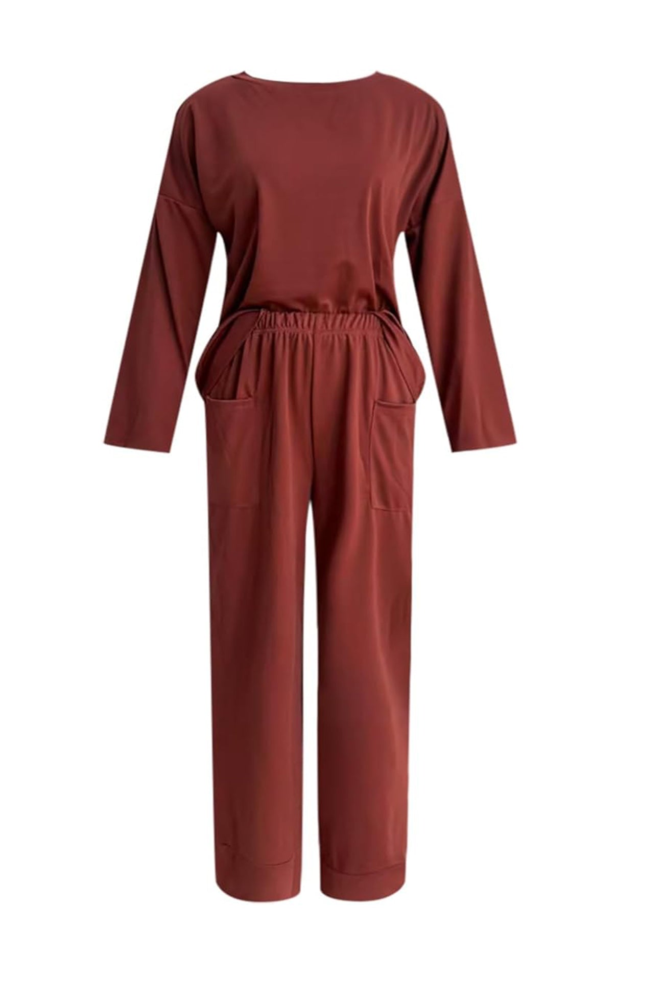 Long Sleeve Pullover Harem Pants Set
