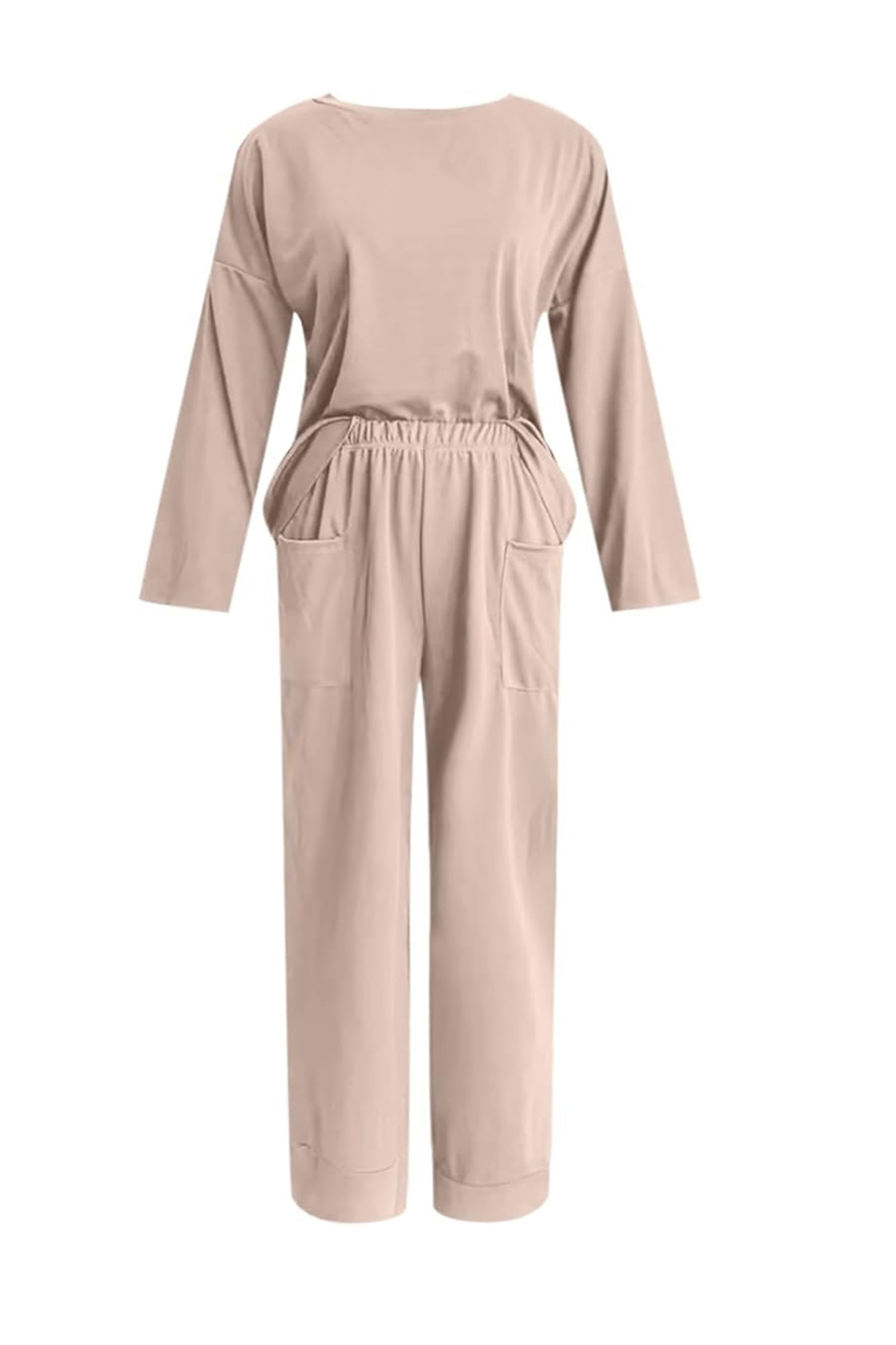 Long Sleeve Pullover Harem Pants Set