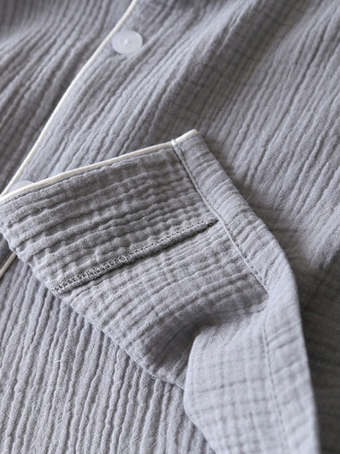 Ossaso Simple Cotton Couple Pajama Set