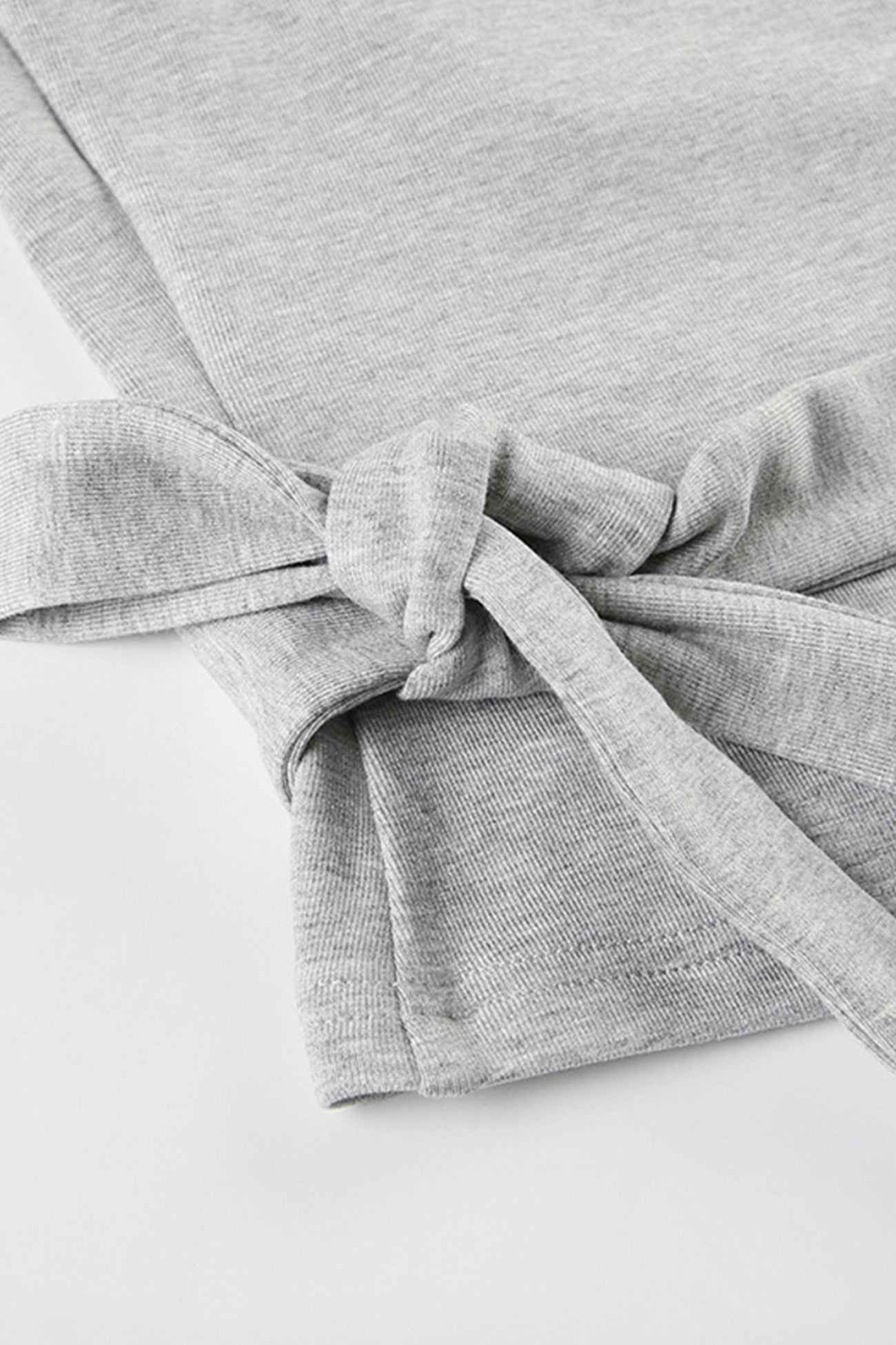 Tie-up Plush Lined Crop Top Pants Set