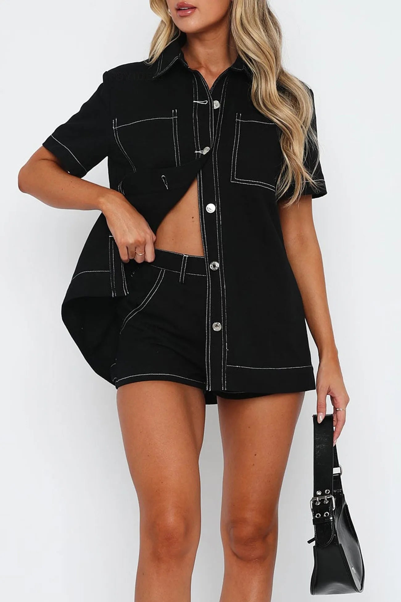Vintagoe Cargo Shirt Shorts Set