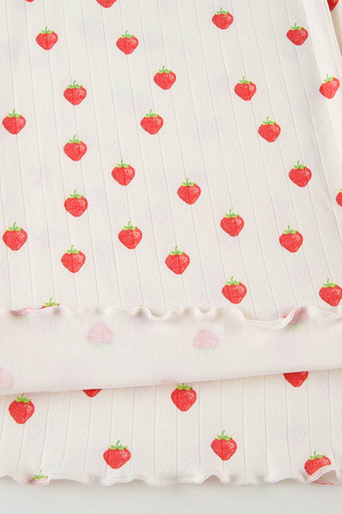 Strawberry Print Cami Vest Pants Set