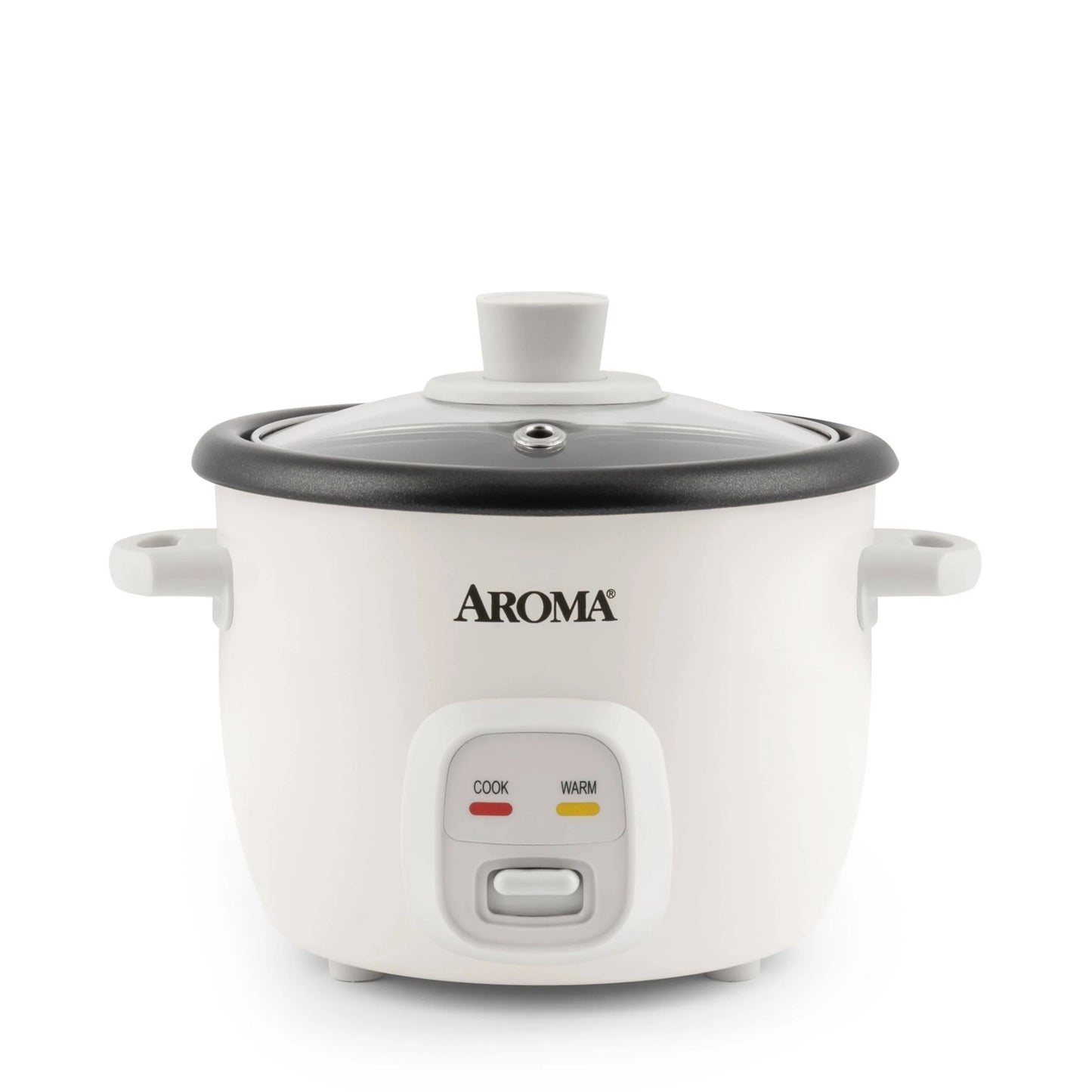 Aroma Housewares 4-Cups Cooked 1qt. Rice Grain Cooker ARC-302NG, White