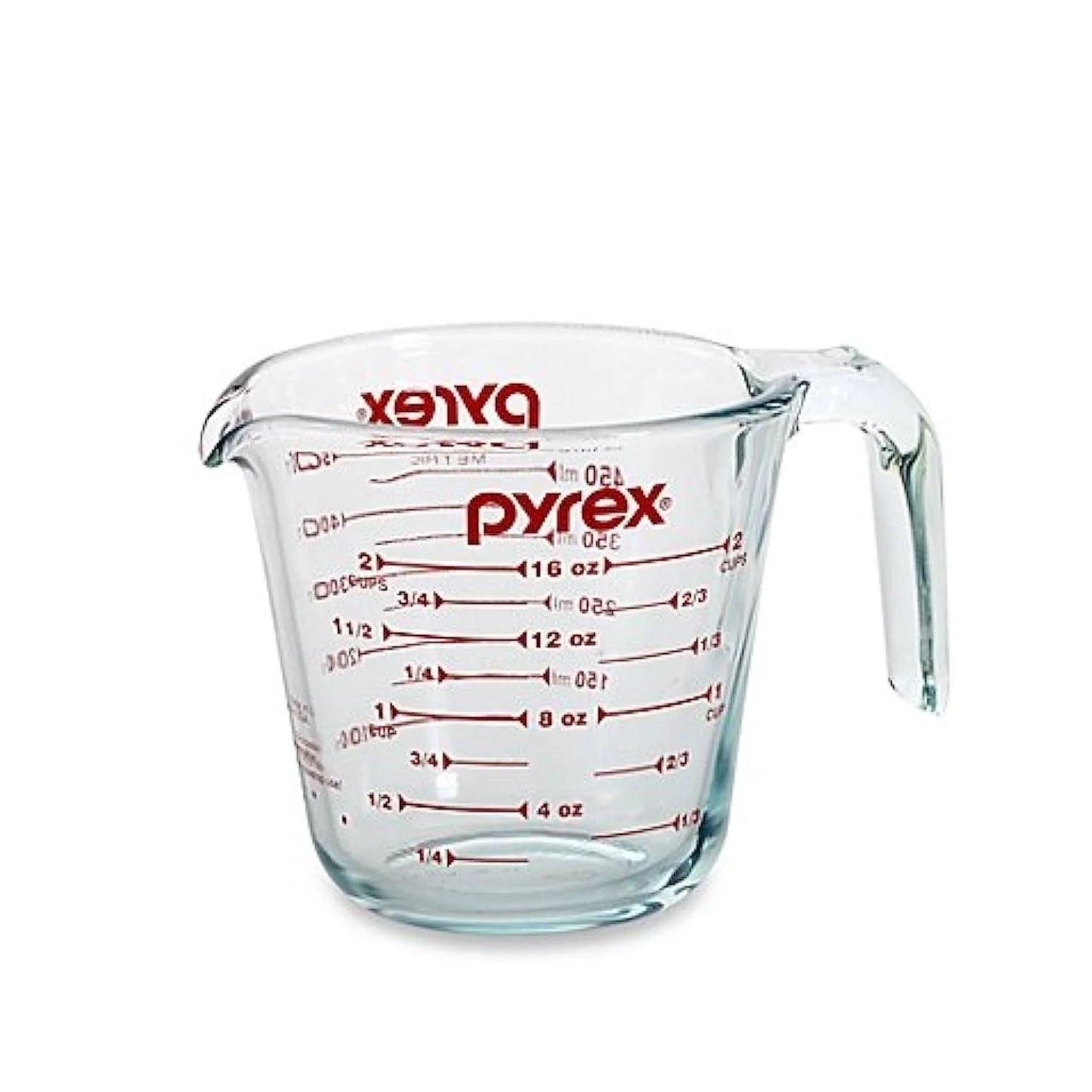Pyrex Prepware 6001075 Measuring Cup, Red Graphics, Clear