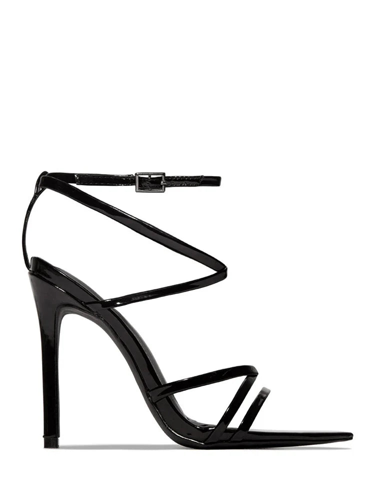 Pointed Toe Stiletto Heel Sandals