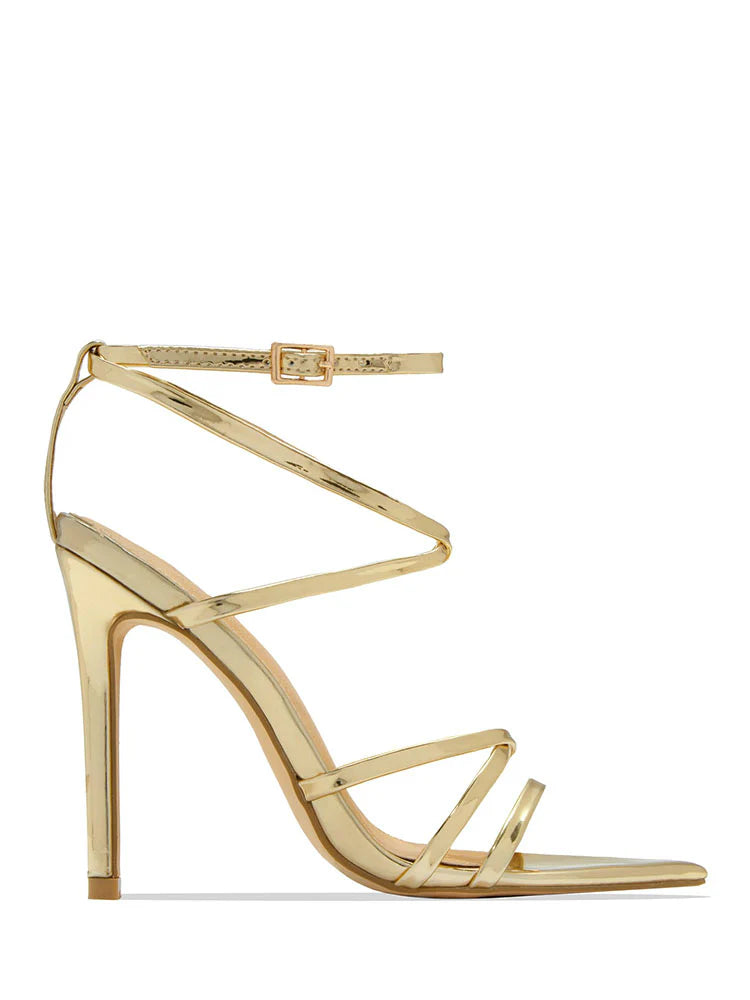 Pointed Toe Stiletto Heel Sandals