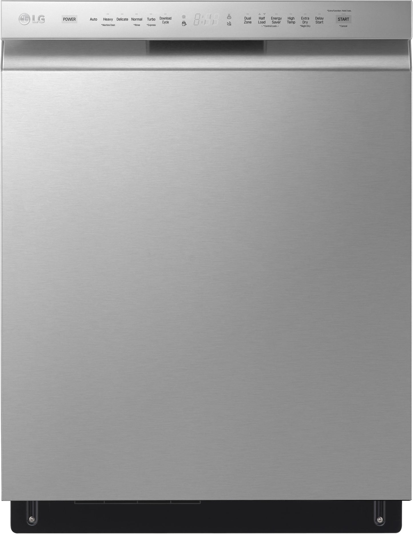 LG Front Control Dishwasher with QuadWash in Stainless Steel