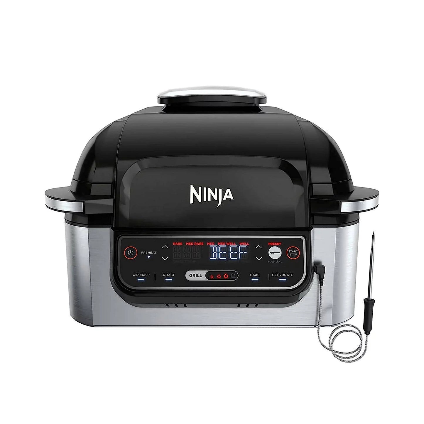 Ninja Foodi 5-in-1 Indoor Grill 4-Quart Air Fryer with Roast Bake Dehydrate