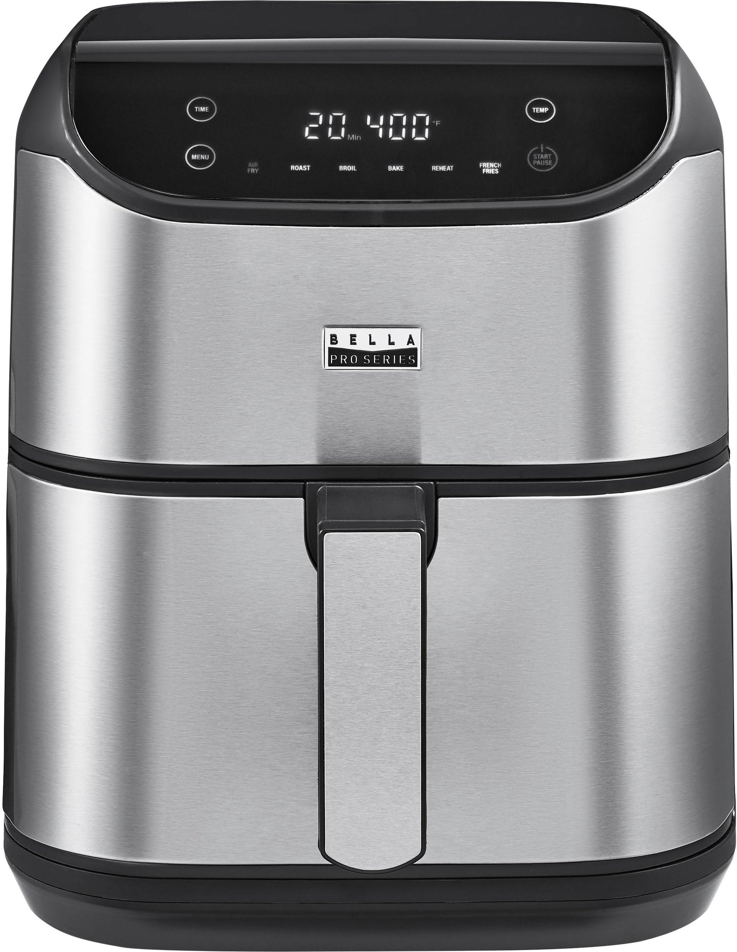 Bella Pro Series - 6-Qt. Digital Air Fryer - Stainless Steel