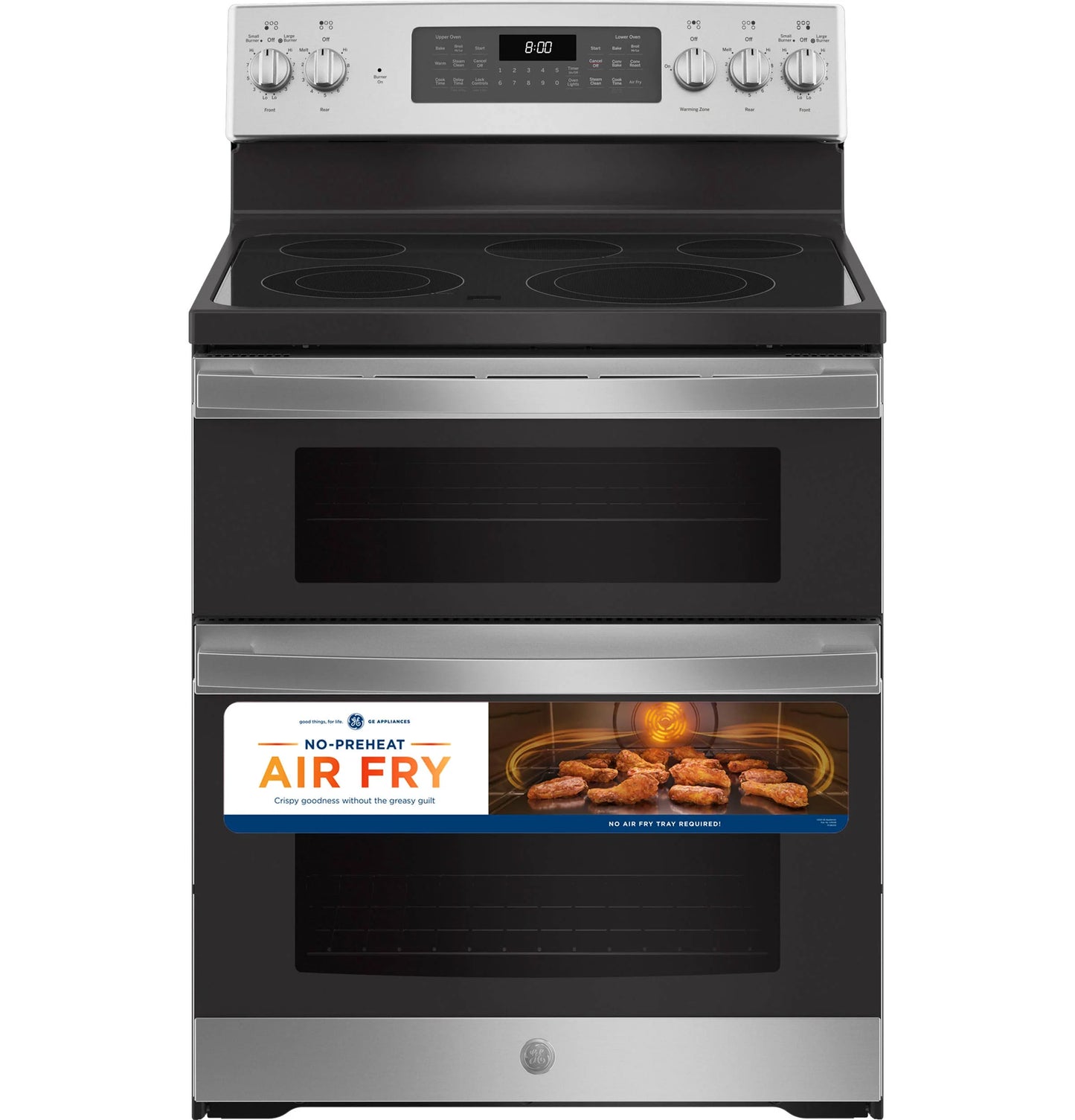 GE JBS86SPSS 30" Free-Standing Electric Double Oven Convection Range - Stainless Steel