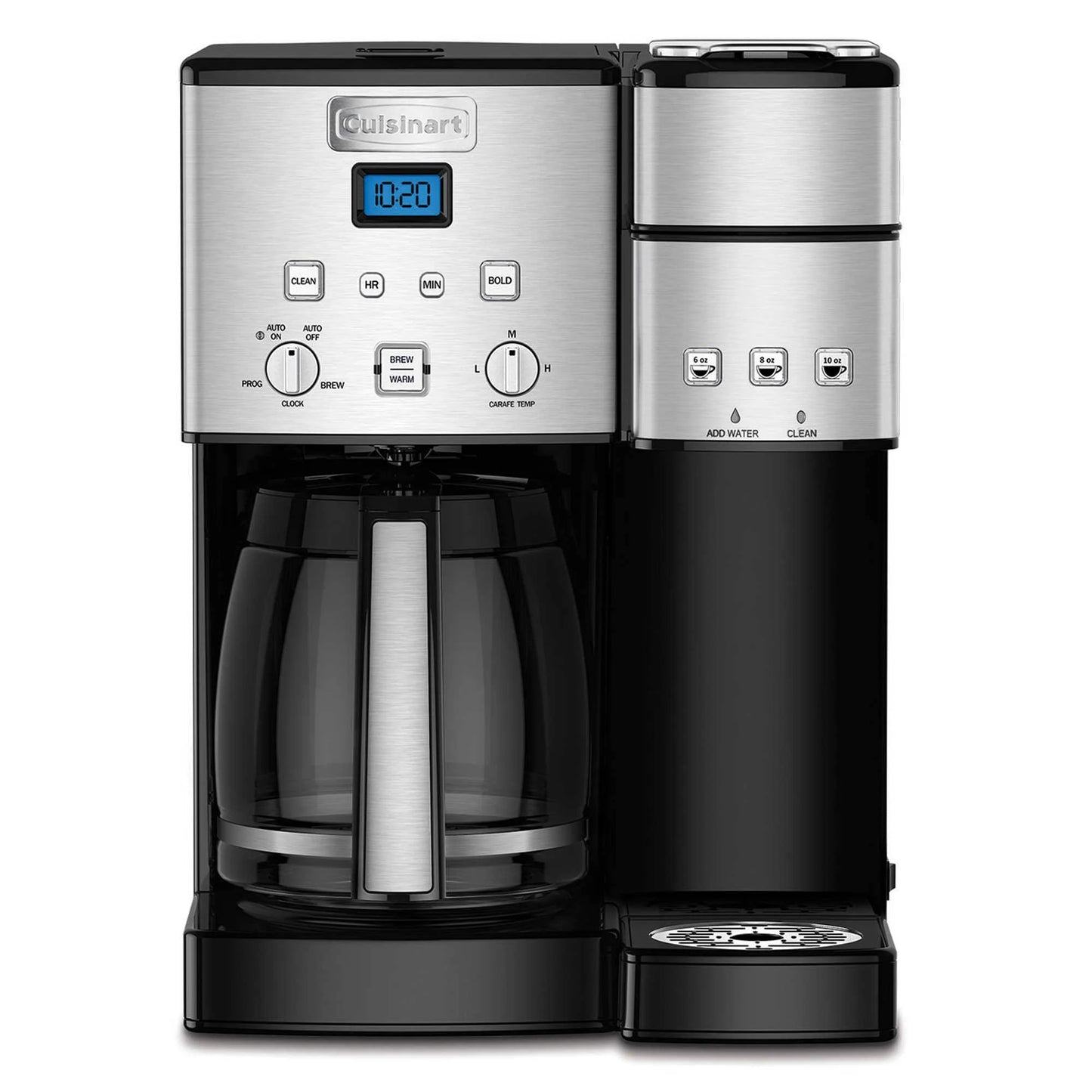 Cuisinart Coffee Center Coffeemaker & Brewer, Programmable, Single Serve, 2-in-1, 12 Cup Capacity