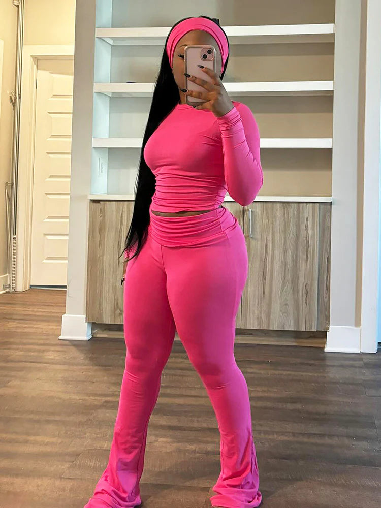 Soft Loungewear With Headband Set