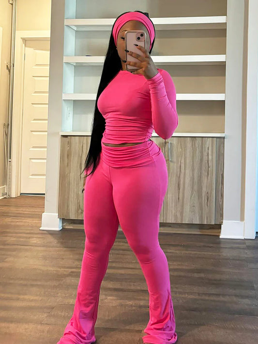 Soft Loungewear With Headband Set