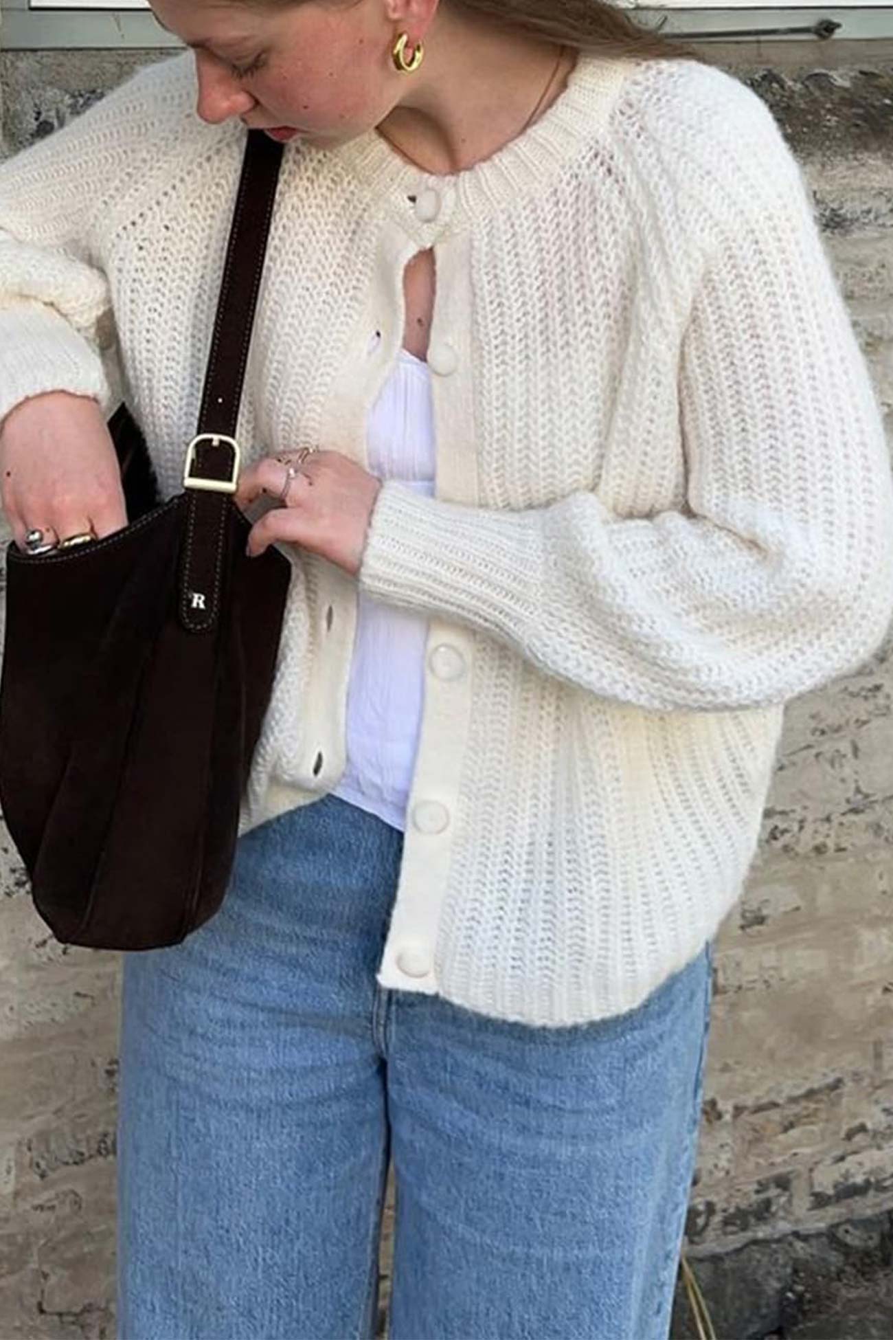 Solid Color Botton Down Cardigan