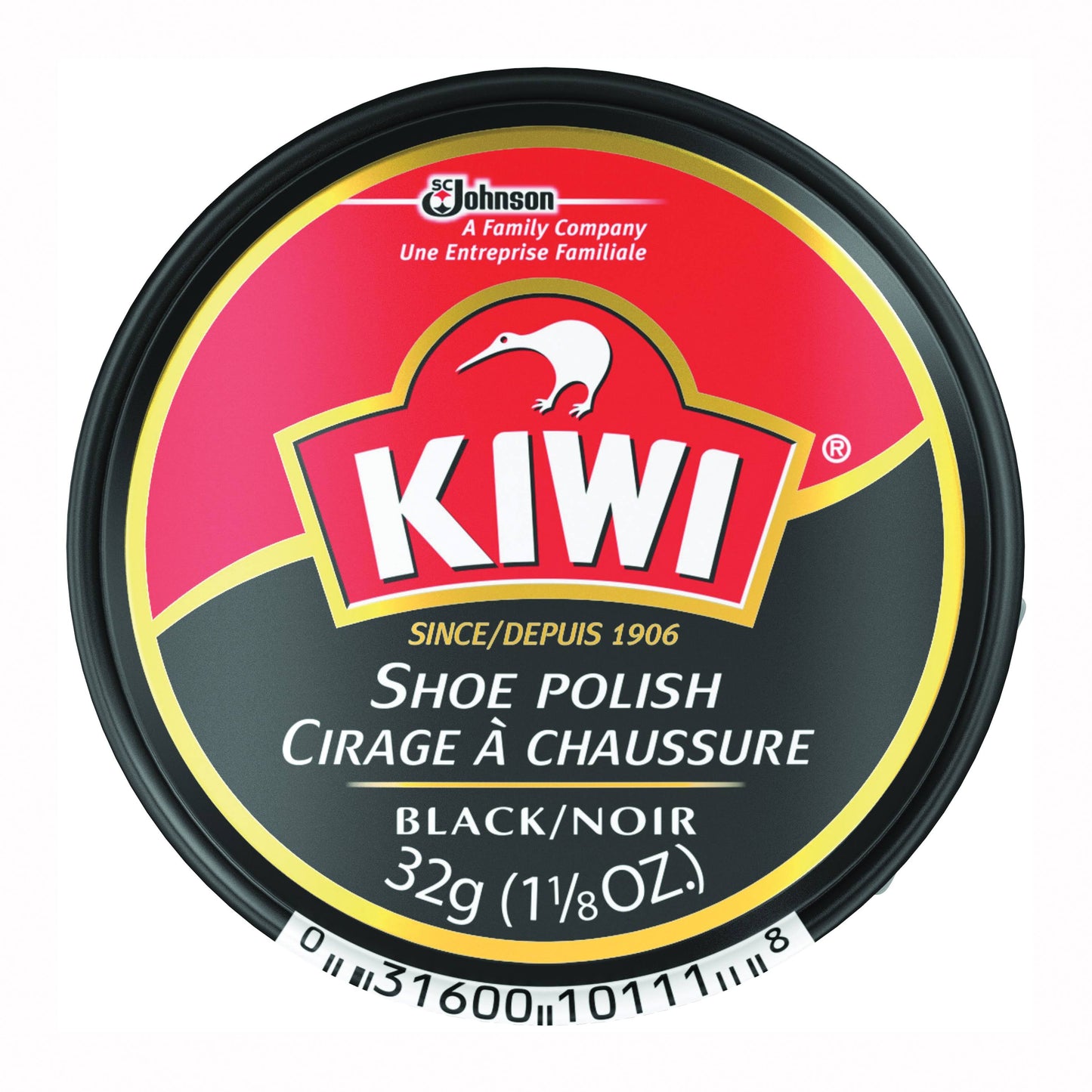 KIWI Paste Polish, Black, 1.125 oz