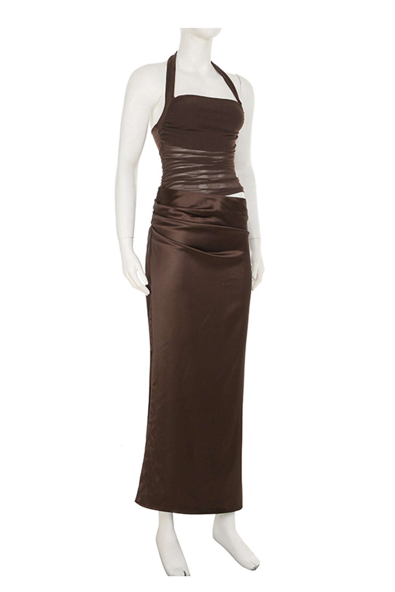 Halter Neck Cutout Pack Hip Dress