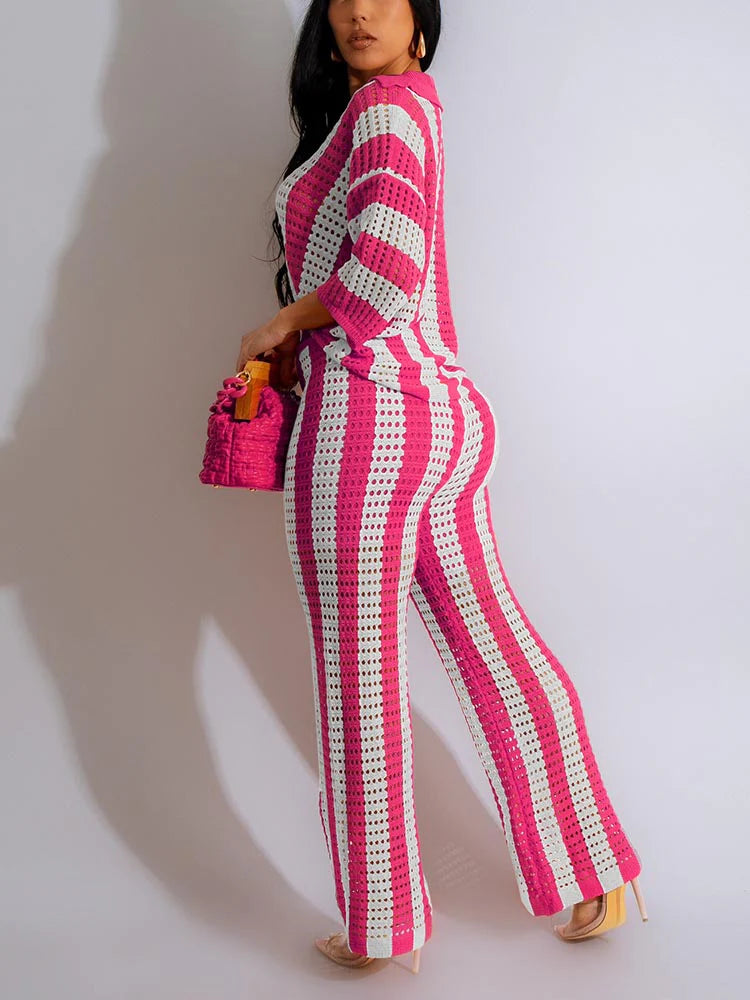Crochet Pants Set