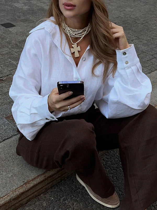 Classic Long Sleeve Button Shirt