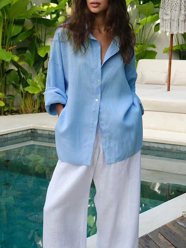 Classic Long Sleeve Button Shirt