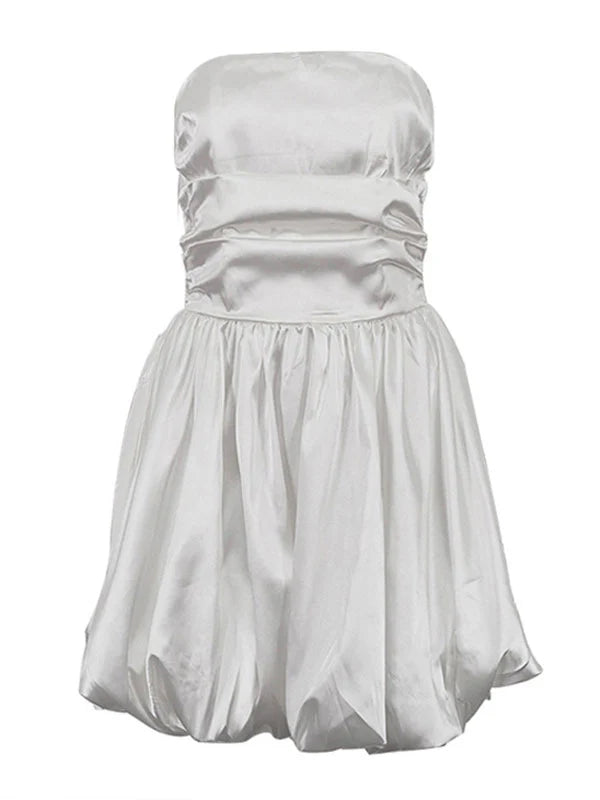 Sleeveless Ruched Mini Dress