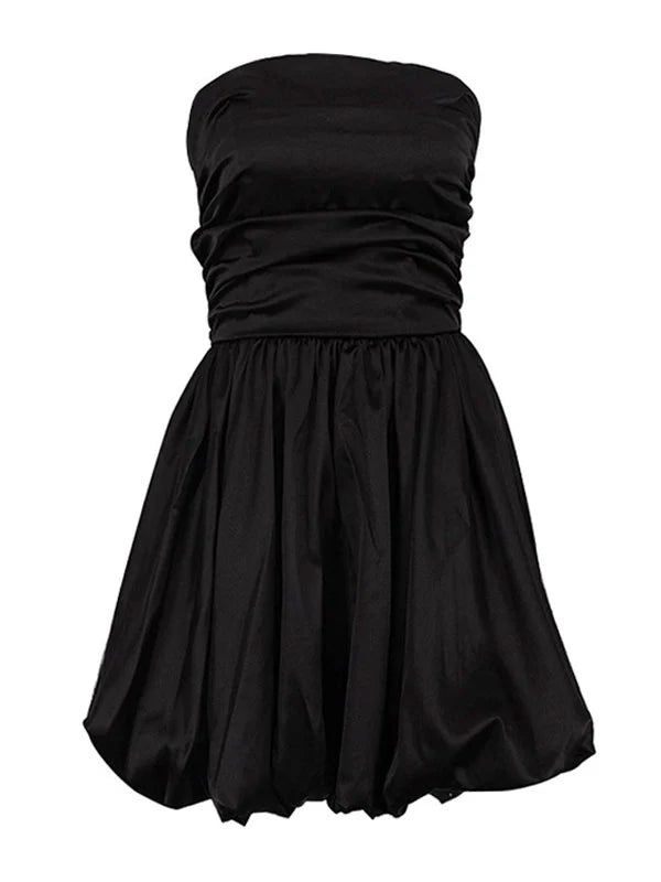 Sleeveless Ruched Mini Dress