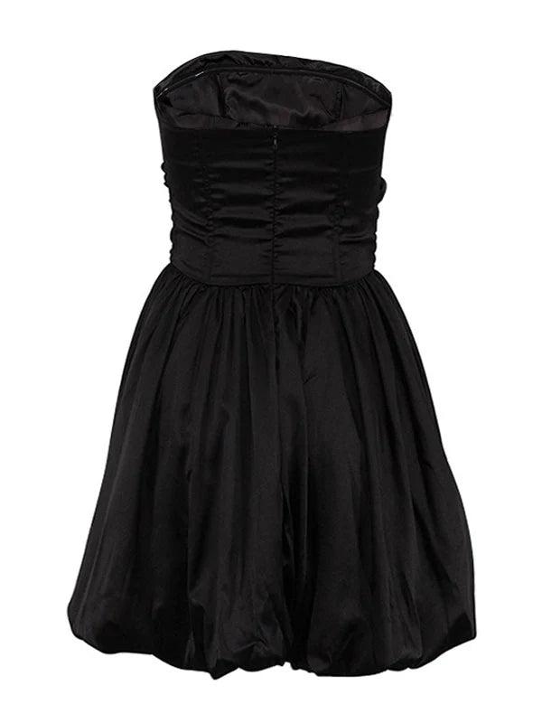 Sleeveless Ruched Mini Dress